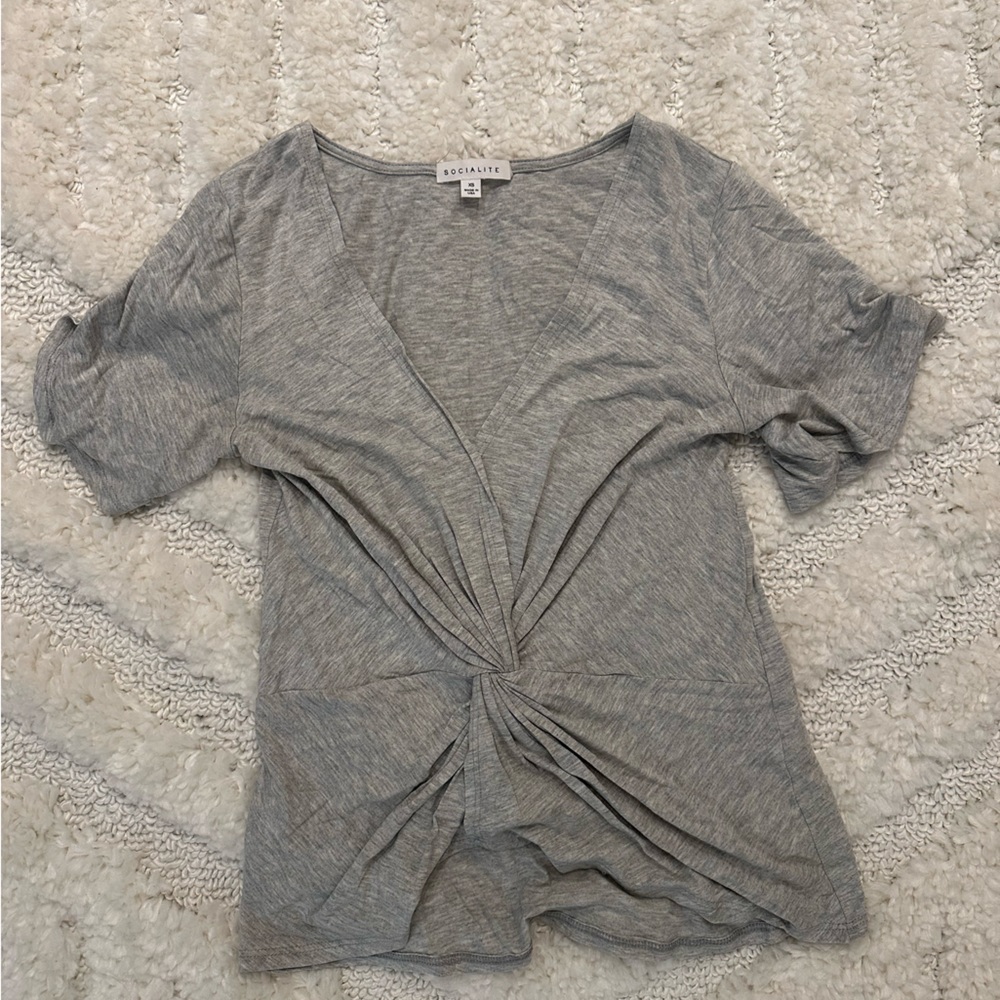Socialite grey blouse